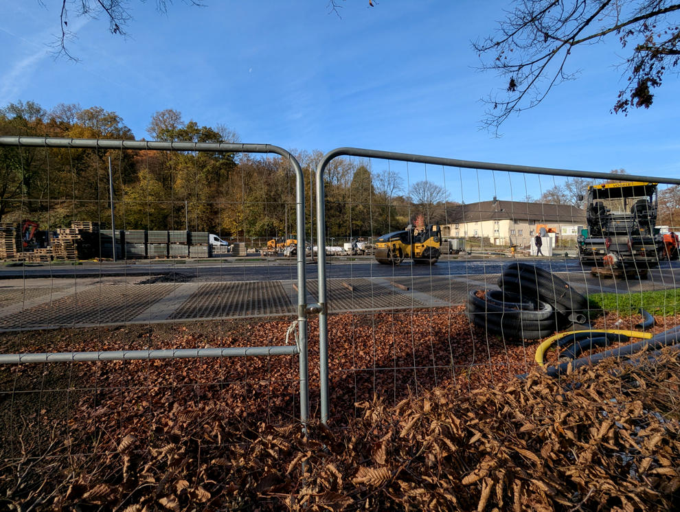 Fortschritte am Pilgerparkplatz
