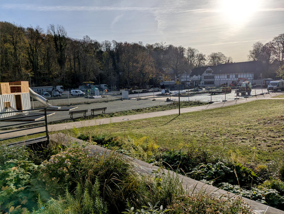 Fortschritte am Pilgerparkplatz